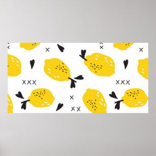 New Yorker Hintergrundmuster mit Farbausschnitt Poster