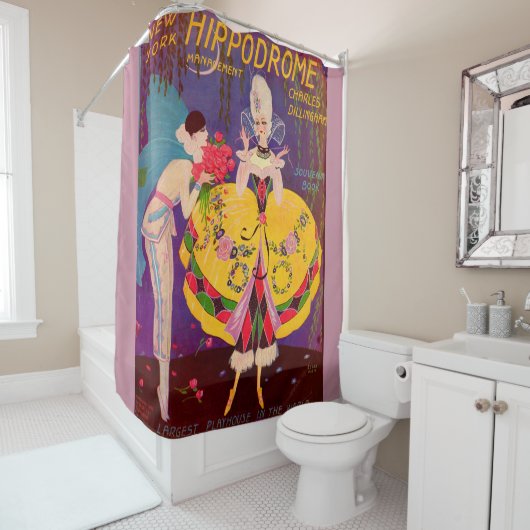 New Yorker Hippodrome-Programm 1920 Duschvorhang (Beispiel)