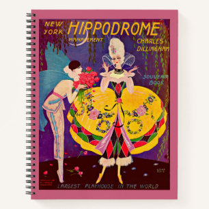 New Yorker Hippodrome-Programm 1920 Notizblock