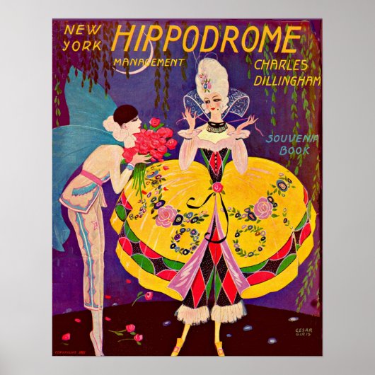 New Yorker Hippodrome-Programm 1920 Poster (Vorne)