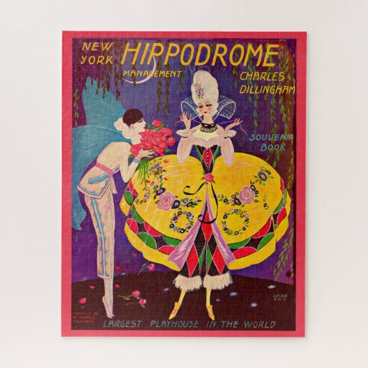 New Yorker Hippodrome-Programm 1920 Puzzle (Vertikal)