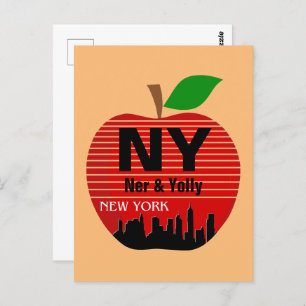 New Yorker Individuelle Name Der große Apple Postkarte