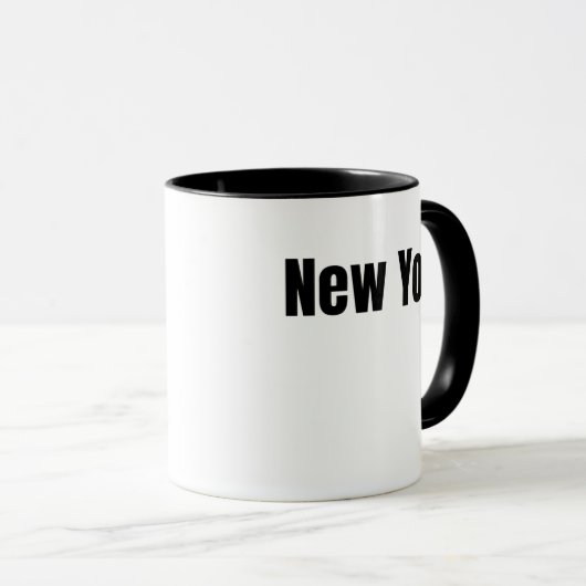 New Yorker Kaffee-Tasse Tasse (VorderseiteRechts)