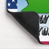 New Yorker Karte, Freiheitsstatue, Denkmal Mousepad (Ecke)