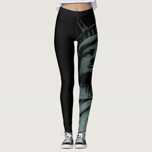 New Yorker Leggings-Freiheitsstatue "Stretchy Pant Leggings (Vorderseite)
