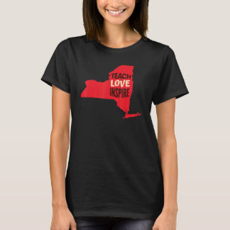 New Yorker Lehrer Teach, Liebe, Inspiriert T-Shirt