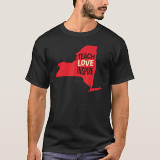 New Yorker Lehrer Teach, Liebe, Inspiriert T-Shirt