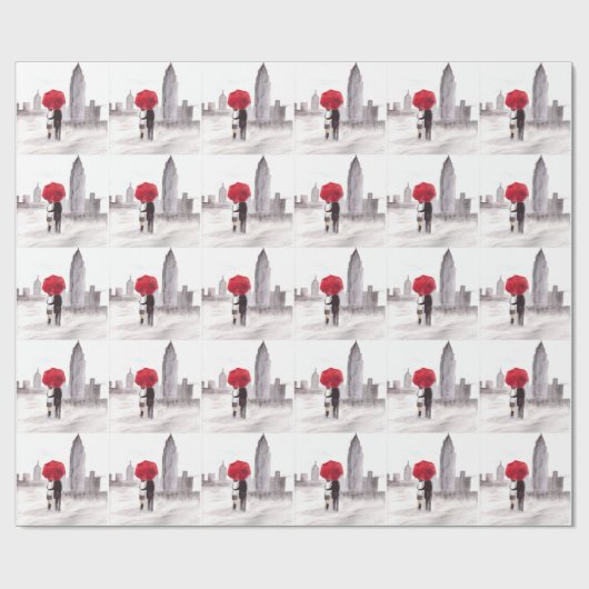 New Yorker Liebe Geschenkpapier (Flach)