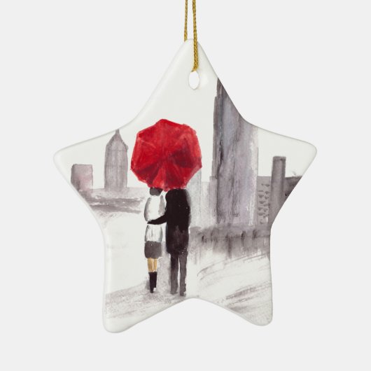 New Yorker Liebe Keramik Ornament (Rechts)