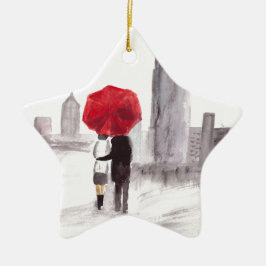 New Yorker Liebe Keramik Ornament