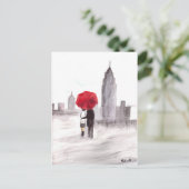 New Yorker Liebe Postkarte (Stehend Vorderseite)