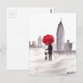 New Yorker Liebe Postkarte (Vorne/Hinten)