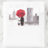 New Yorker Liebe Rechteckiger Aufkleber (Tasche)