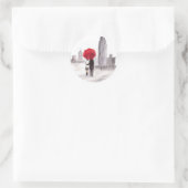 New Yorker Liebe Runder Aufkleber (Tasche)