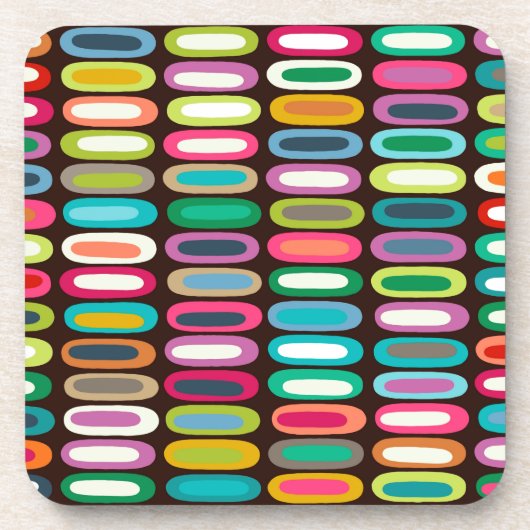 New Yorker Lozenge Schokolade Getränkeuntersetzer (Vorderseite)