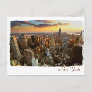 New Yorker Luftbild Postkarte