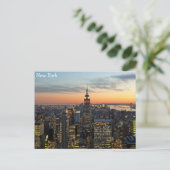 New Yorker Morgendämmerung Postkarte (Stehend Vorderseite)