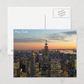 New Yorker Morgendämmerung Postkarte (Vorne/Hinten)