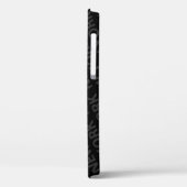 New Yorker Muster Dunkelgrau Case-Mate iPhone Case (Rückseite / Links)