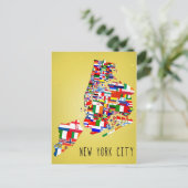 New Yorker Nachbarschaftsflaggen Postkarten (Stehend Vorderseite)