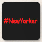 "#New Yorker " Niedliches Design. Jetzt kaufen Getränkeuntersetzer (Vorderseite)
