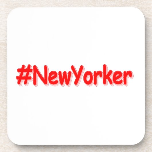 "#New Yorker " Niedliches Design. Jetzt kaufen Getränkeuntersetzer (Vorderseite)