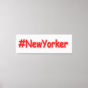 "#New Yorker " Niedliches Design. Jetzt kaufen Leinwanddruck