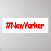 "#New Yorker " Niedliches Design. Jetzt kaufen Poster (Vorne)