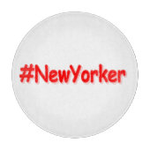 "#New Yorker " Niedliches Design. Jetzt kaufen Schneidebrett (Vorderseite)