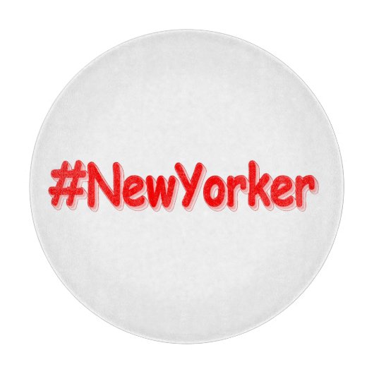"#New Yorker " Niedliches Design. Jetzt kaufen Schneidebrett (Vorderseite)