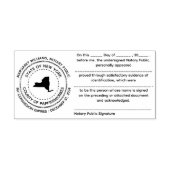 New Yorker Notar - Briefmarke zur öffentlichen Bes Permastempel (Design)