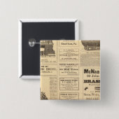 New Yorker Ölwerbung Button (Vorne & Hinten)