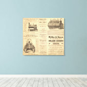 New Yorker Ölwerbung Leinwanddruck (Insitu (Holzboden))