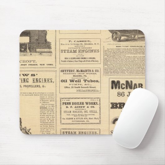New Yorker Ölwerbung Mousepad (Mit Mouse)