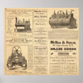 New Yorker Ölwerbung Poster (Vorne)