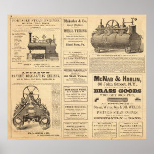 New Yorker Ölwerbung Poster