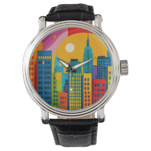 New Yorker Pop Art Armbanduhr