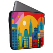 New Yorker Pop Art Laptopschutzhülle (Vorne Rechts)