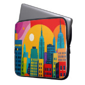 New Yorker Pop Art Laptopschutzhülle (Vorderseite Links)