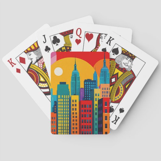 New Yorker Pop Art Spielkarten (Rückseite)