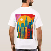 New Yorker Pop-Art T-Shirt (Rückseite)
