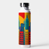 New Yorker Pop Art Trinkflasche (Links)