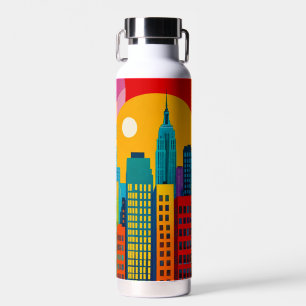 New Yorker Pop Art Trinkflasche