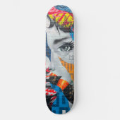 New Yorker Portrait-Skateboard Skateboard (Vorderseite)