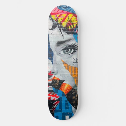 New Yorker Portrait-Skateboard Skateboard (Vorderseite)