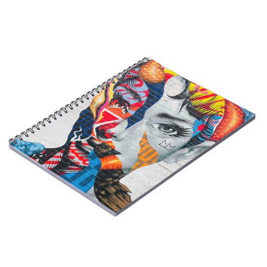 New Yorker Portrait Spiral Foto Notebook Notizblock (Linke Seite)