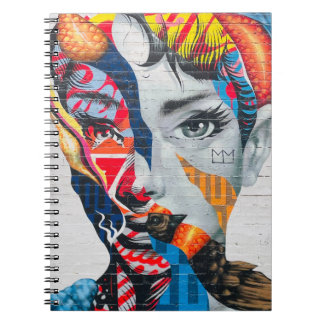 New Yorker Portrait Spiral Foto Notebook Notizblock
