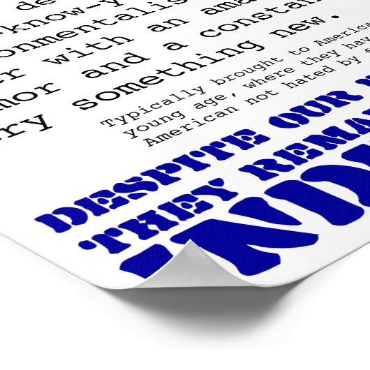 New Yorker Poster (Ecke)