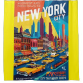 New Yorker Poster der 1960er | AR-Design Duschvorhang (Vorderseite)