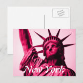 New Yorker Postkartenstatue Postkarte (Vorne/Hinten)